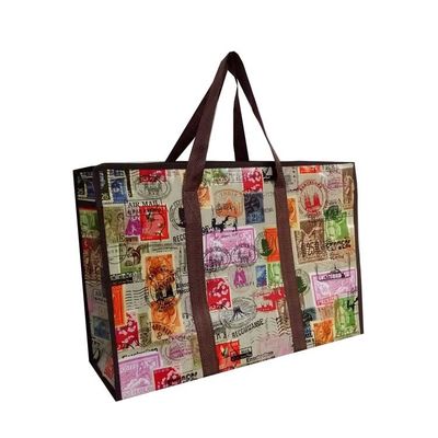 গুণ  CMYK 180g Non Woven Shopping Bag Custom Non Woven Bags For Shopping With Folding Handle কারখানা
