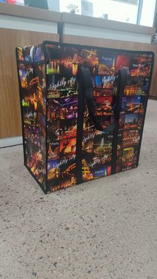 পরিবেশ বান্ধব কালি কাস্টম পিপি বোনা শপিং ব্যাগ 10 কেজি ক্ষমতা